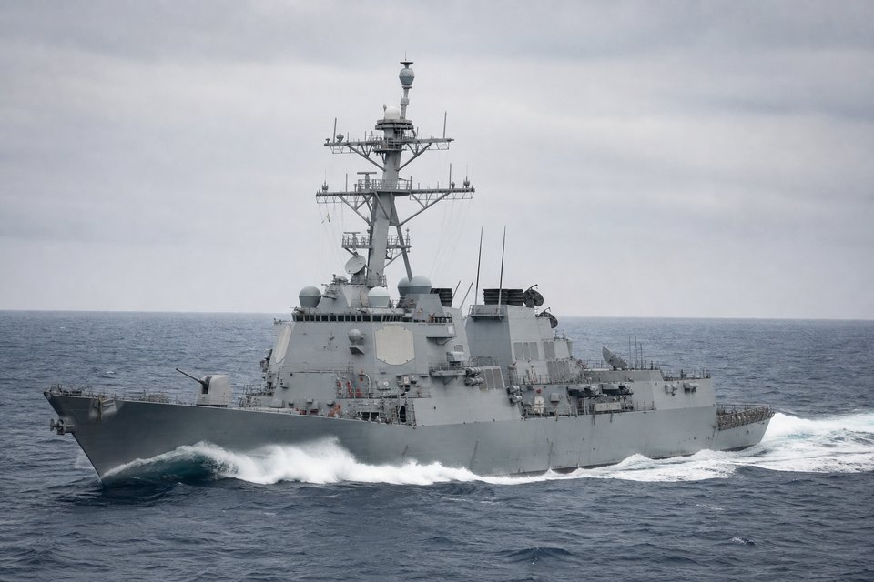 US Navy Destroyers: Arleigh Burke, Spruance, Kidd and Zumwalt Class (AI-generated image)