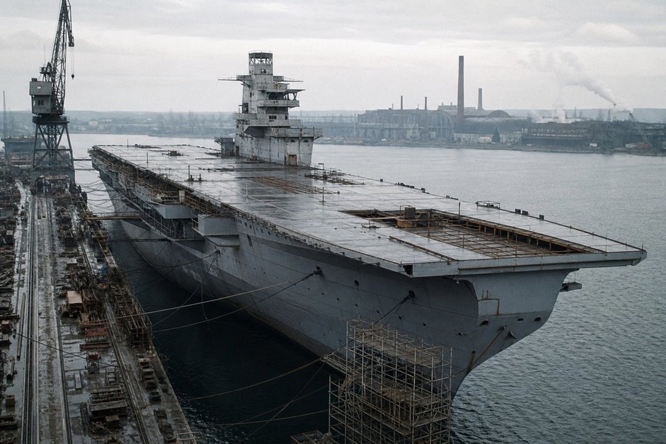 Graf Zeppelin: The Aircraft Carrier Germany Never Finished (AI-generated image)