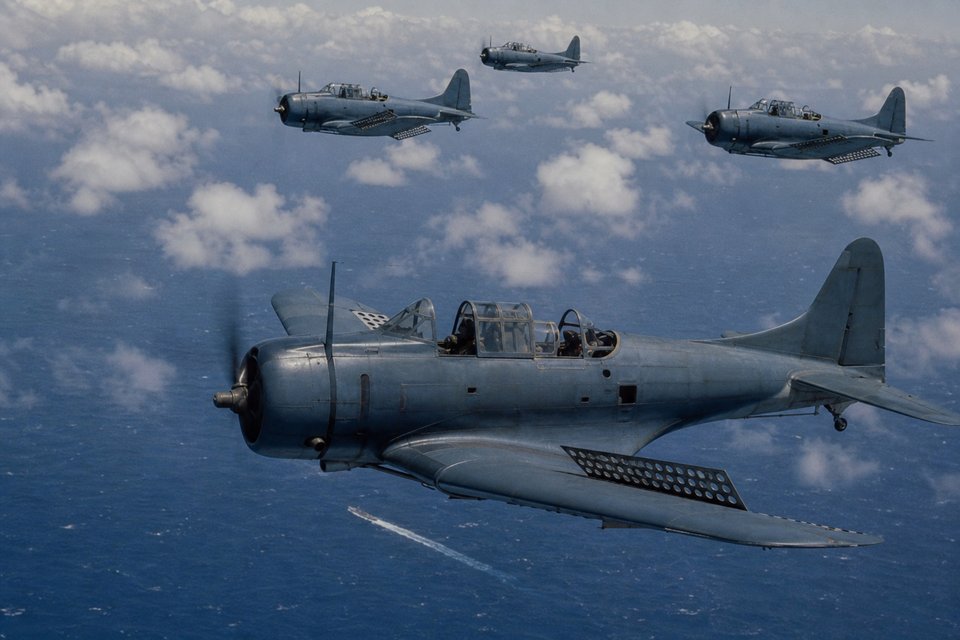 Battle of Midway, 4-7 June 1942 (AI-generated image)
