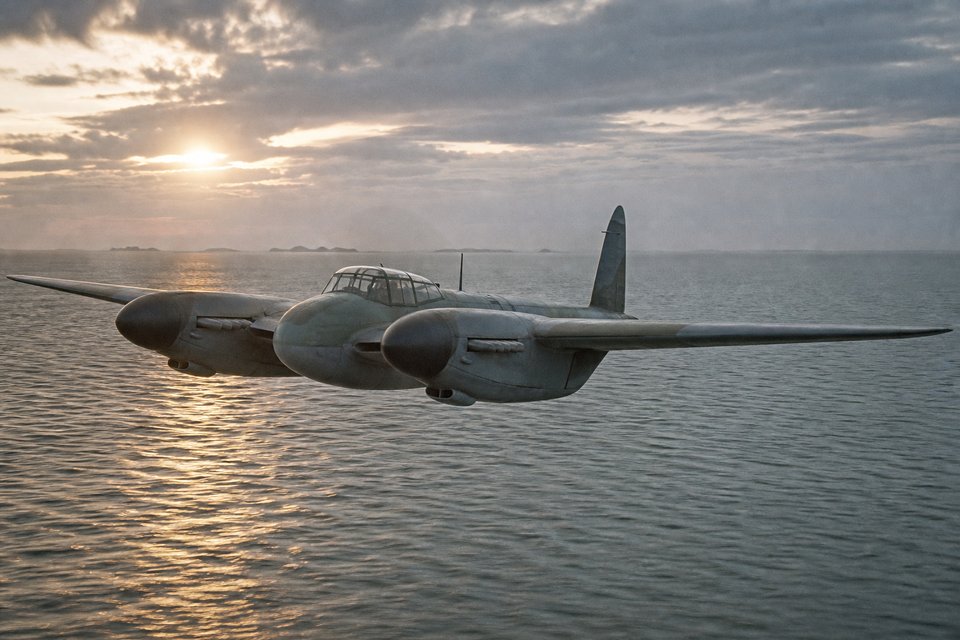 De Havilland Mosquito - WW2 Fighter-Bomber (AI-generated image)