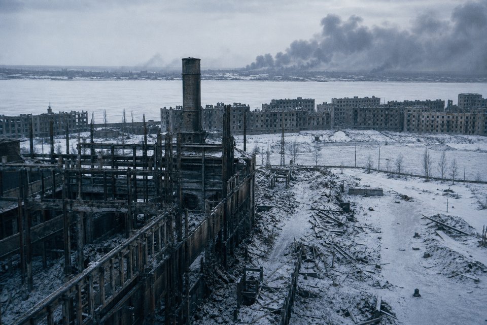 The Battle of Stalingrad: Siege, Encirclement and the German Defeat (AI-generated image)