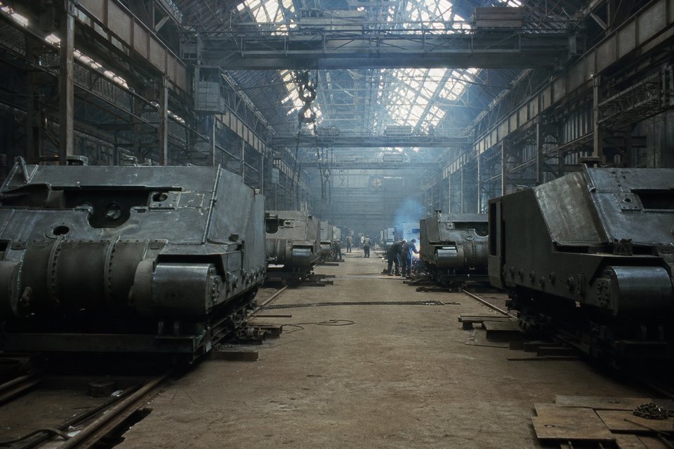 German Tank Production in World War II (AI-generated image)